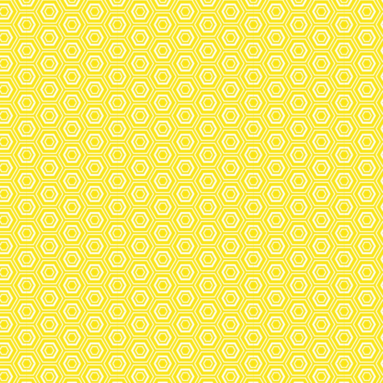 Core'dinations Core Basics Patterned Cardstock 12"X12"-Yellow Hexagon